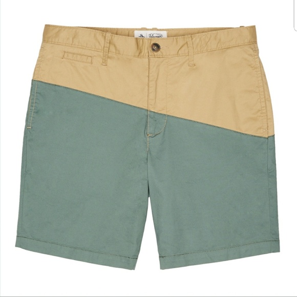 ORIGINAL PENGUIN SLIM FIT COLOR BLOCK SHORT - Picture 1 of 4